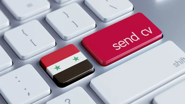 Syria  Send CV Concept — Stock Photo, Image