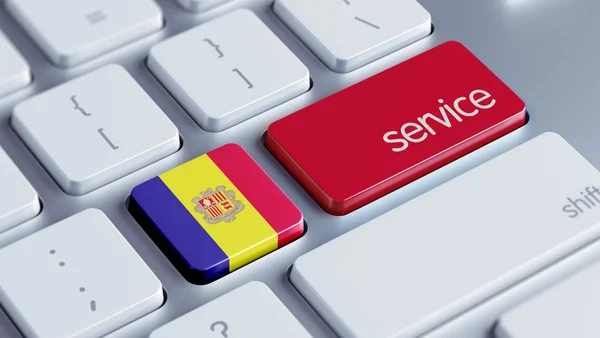 Andorra servicekoncept — Stockfoto