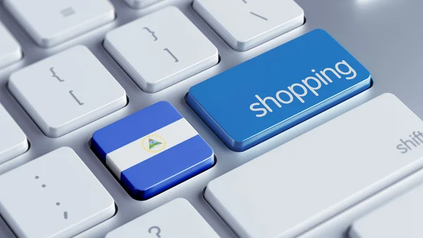 Nicaragua Shopping Concept — Stockfoto