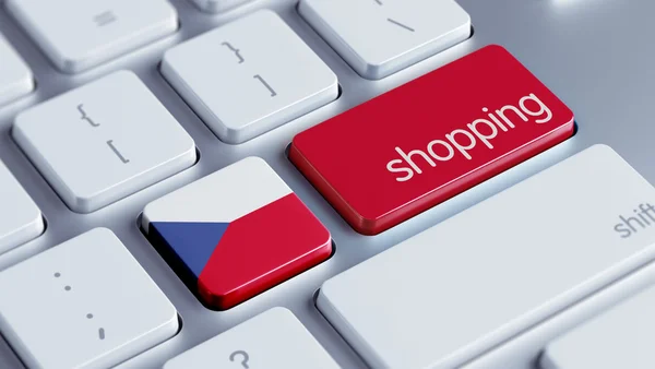 République tchèque Shopping Concept — Photo