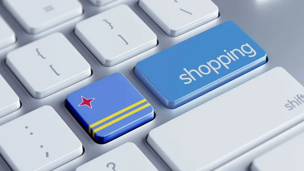 Aruba shopping konzept — Stockfoto