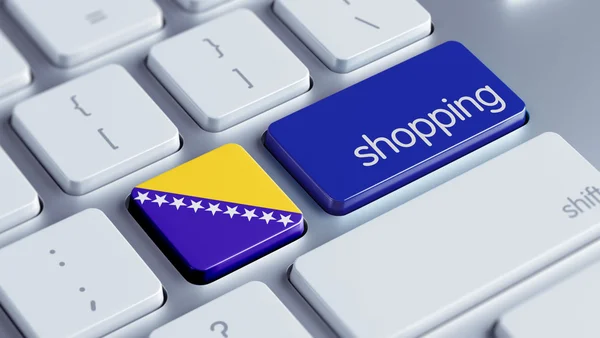 Einkaufskonzept für Bosnien und Herzegowina — Stockfoto