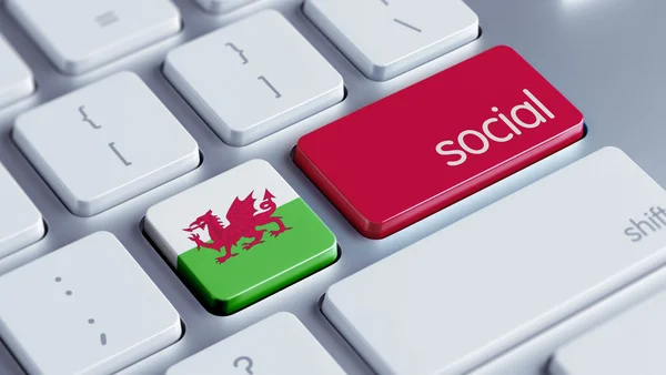 Wales sociale Concept — Stockfoto