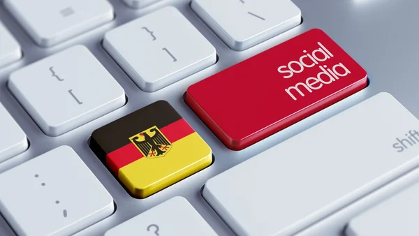 Alemania Concepto de medios sociales — Foto de Stock