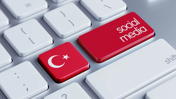 Turquia Conceito de mídia social — Fotografia de Stock