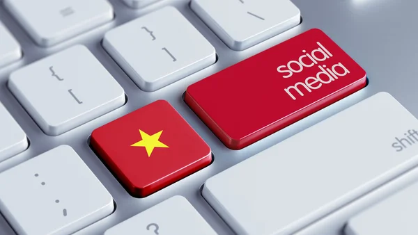 Concept de médias sociaux du Vietnam — Photo