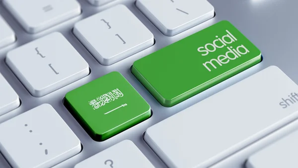 Saoedi-Arabië sociale Media Concept — Stockfoto