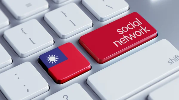 Concepto de red Social de Taiwán —  Fotos de Stock