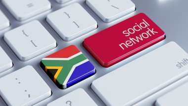 South Africa Social Network Concep clipart