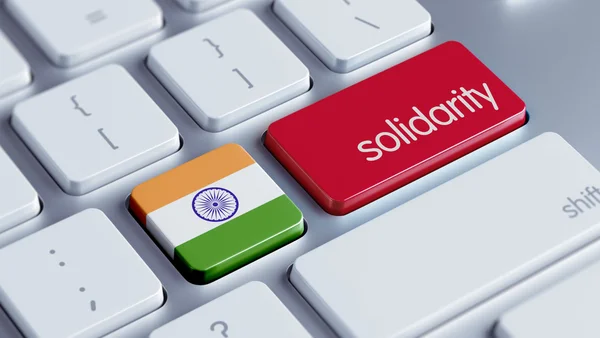 Solidaritätskonzept für Indien — Stockfoto