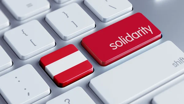 Oostenrijk solidariteit Concept — Stockfoto