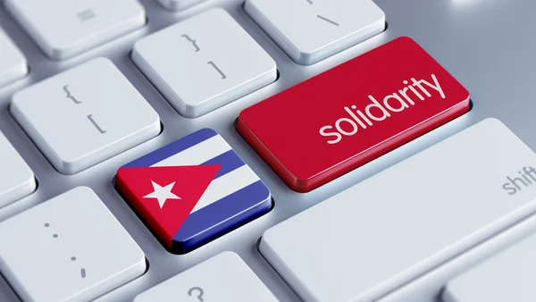 Cuba Solidarity koncept — Stock fotografie