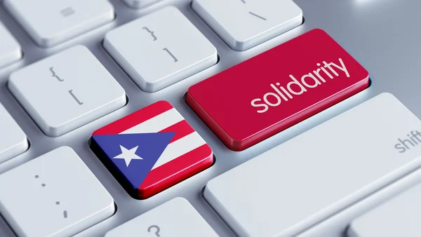 Puerto Rico solidariteit Concept — Stockfoto