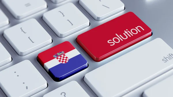 Croatia Solution Concept — Stock Photo, Image