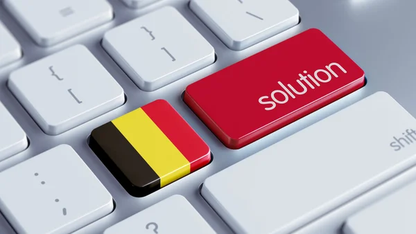 Conceito de solução da Bélgica — Fotografia de Stock