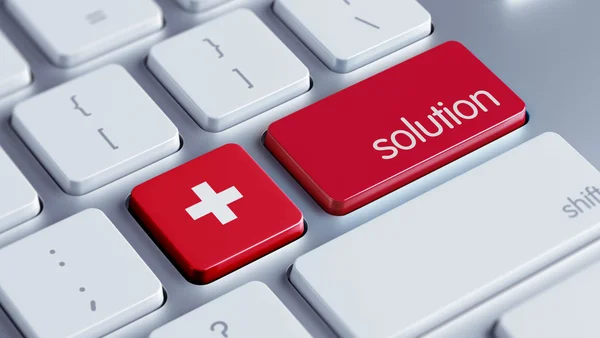 Switzerland Solution Concept — Stock Photo, Image