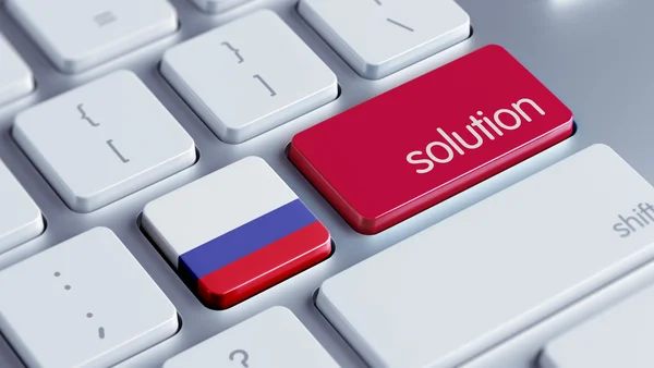 Russia Concetto di soluzione — Foto Stock