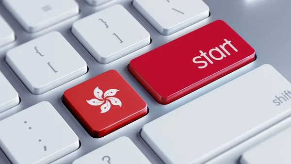 Hong Kong Start koncepcja — Zdjęcie stockowe