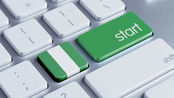 Nigeria Concetto di partenza — Foto Stock