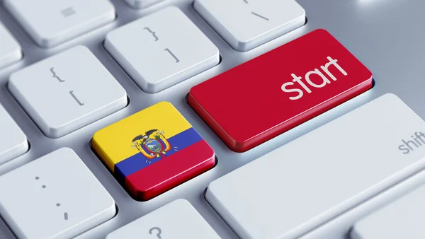 Ecuador tangentbord koncept — Stockfoto