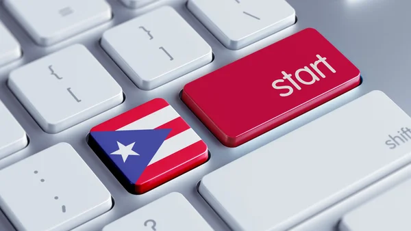 Puerto Rico Start koncepcja — Zdjęcie stockowe