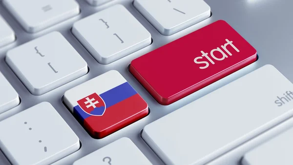 Slowakije Start Concept — Stockfoto
