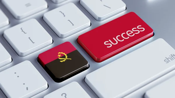 Koncept úspěchu Angola — Stock fotografie