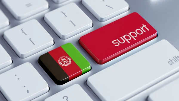 Концепция поддержки Афганистана — стоковое фото