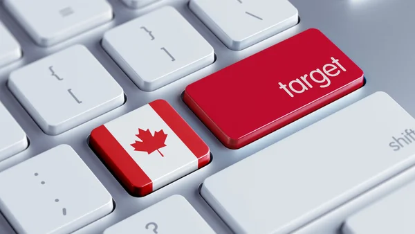 Canada Target Concept — Stock Photo, Image