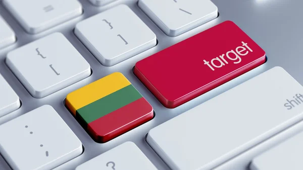 Litouwen Target Concept — Stockfoto
