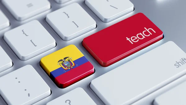 Concepto teclado Ecuador — Foto de Stock