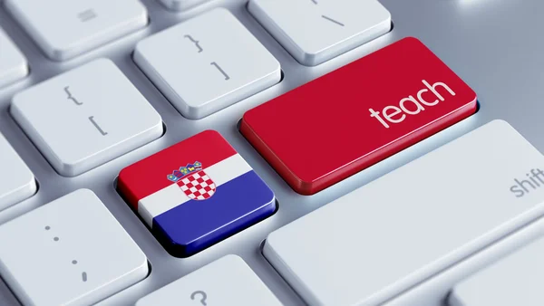 Chorvatsko učit koncepce — Stock fotografie