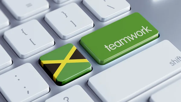 Conceito de Trabalho em Equipe Jamaica — Fotografia de Stock