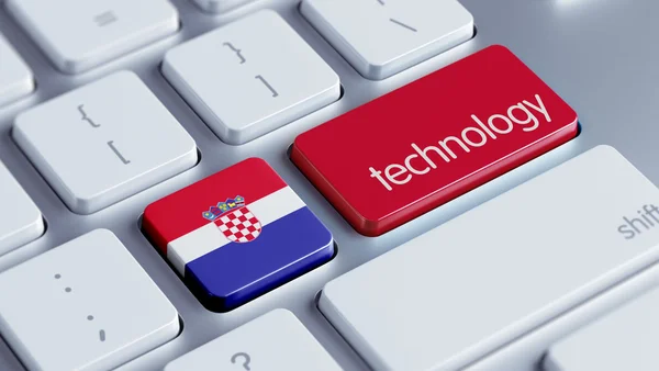 Kroatië technologie Concept — Stockfoto