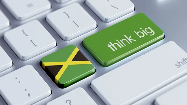 Τζαμάικα σκεφτείτε μεγάλη έννοια — Φωτογραφία Αρχείου