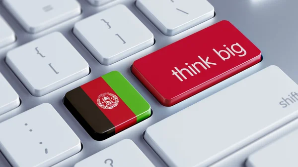 Afganistán piensa en gran concepto —  Fotos de Stock