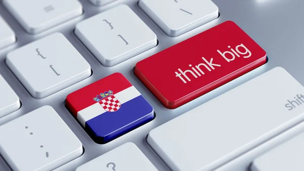 Croazia Think Big Concept — Foto Stock