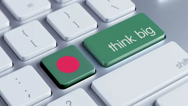 Bangladesh Think Big Concept — Stock Photo, Image