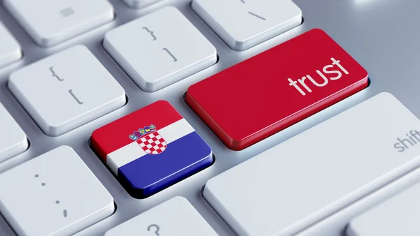 Conceito de confiança croata — Fotografia de Stock