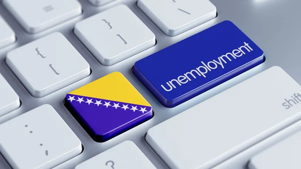 Bośnia i Hercegowina bezrobocia koncepcja — Zdjęcie stockowe