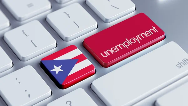 Concepto de Desempleo en Puerto Rico — Foto de Stock