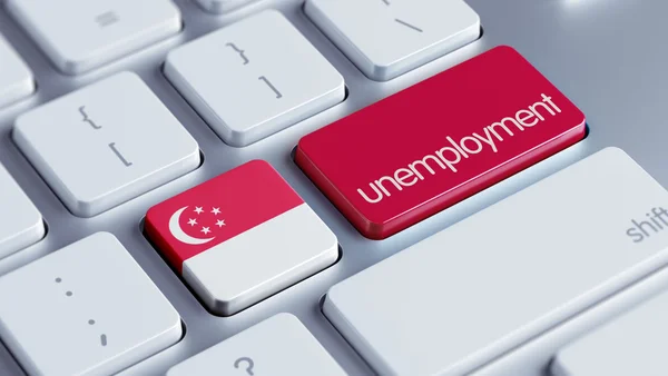 Conceito de desemprego de Singapura — Fotografia de Stock