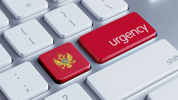Montenegro naléhavost koncept — Stock fotografie