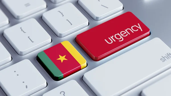 Cameroon Urgency Concept — Fotografie, imagine de stoc