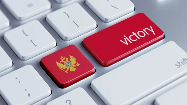 Montenegr Concetto di vittoria — Foto Stock