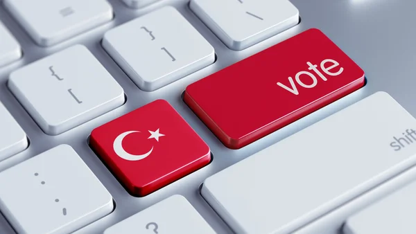 Konzept für die Türkei-Abstimmung — Stockfoto