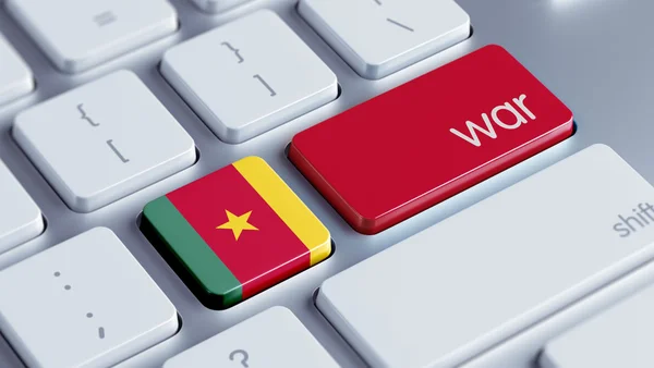 Concetto di guerra del Camerun — Foto Stock