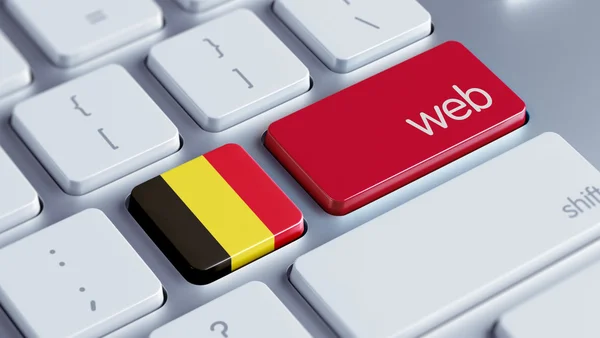 Bélgica Web Concept — Foto de Stock