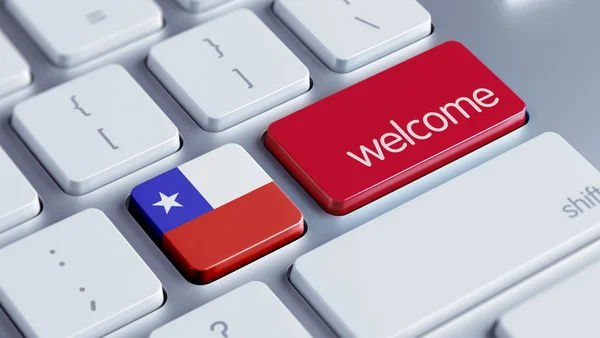 Chile Bienvenida Concepto — Foto de Stock