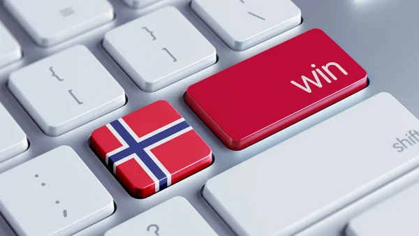 Norwegen gewinnt Konzept — Stockfoto